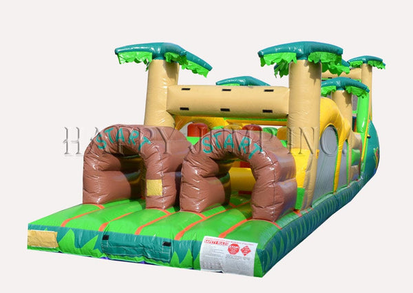 Obstacle Course 3 PLUS (16ft Slide)-Tropical (Wet & Dry) - IG5123-16
