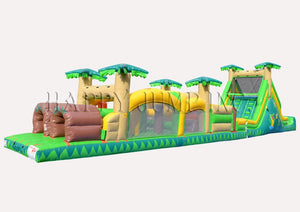 Obstacle Course 3 PLUS (16ft Slide)-Tropical (Wet & Dry) - IG5123-16