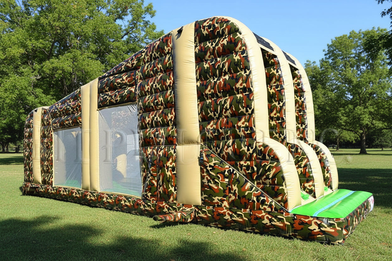 Zip Line Inflatable Camouflage Z-Rider Inflatable Zip Line | Inflatable Zipline Ride ...