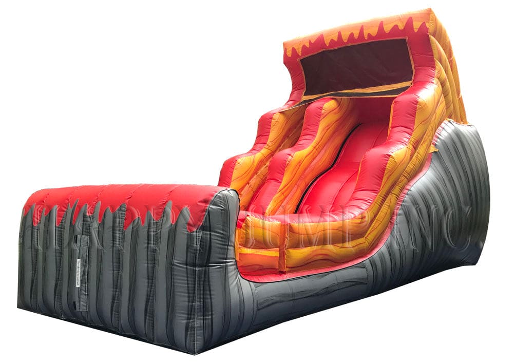 Lava Rush 18 Foot Double Drop Inflatable Water Slide - Happy Jump