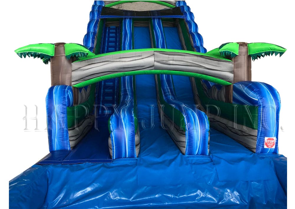 Blue Bay Water Slide (22' Double) - WS4151 - Happy Jump
