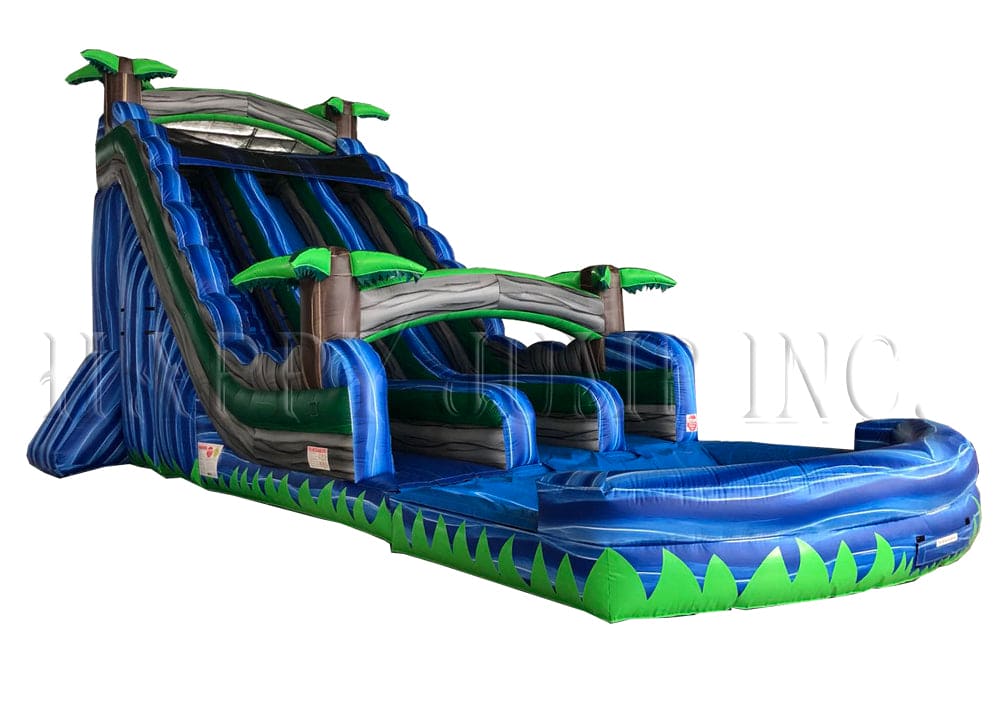 Blue Bay Water Slide (22' Double) - WS4151 - Happy Jump