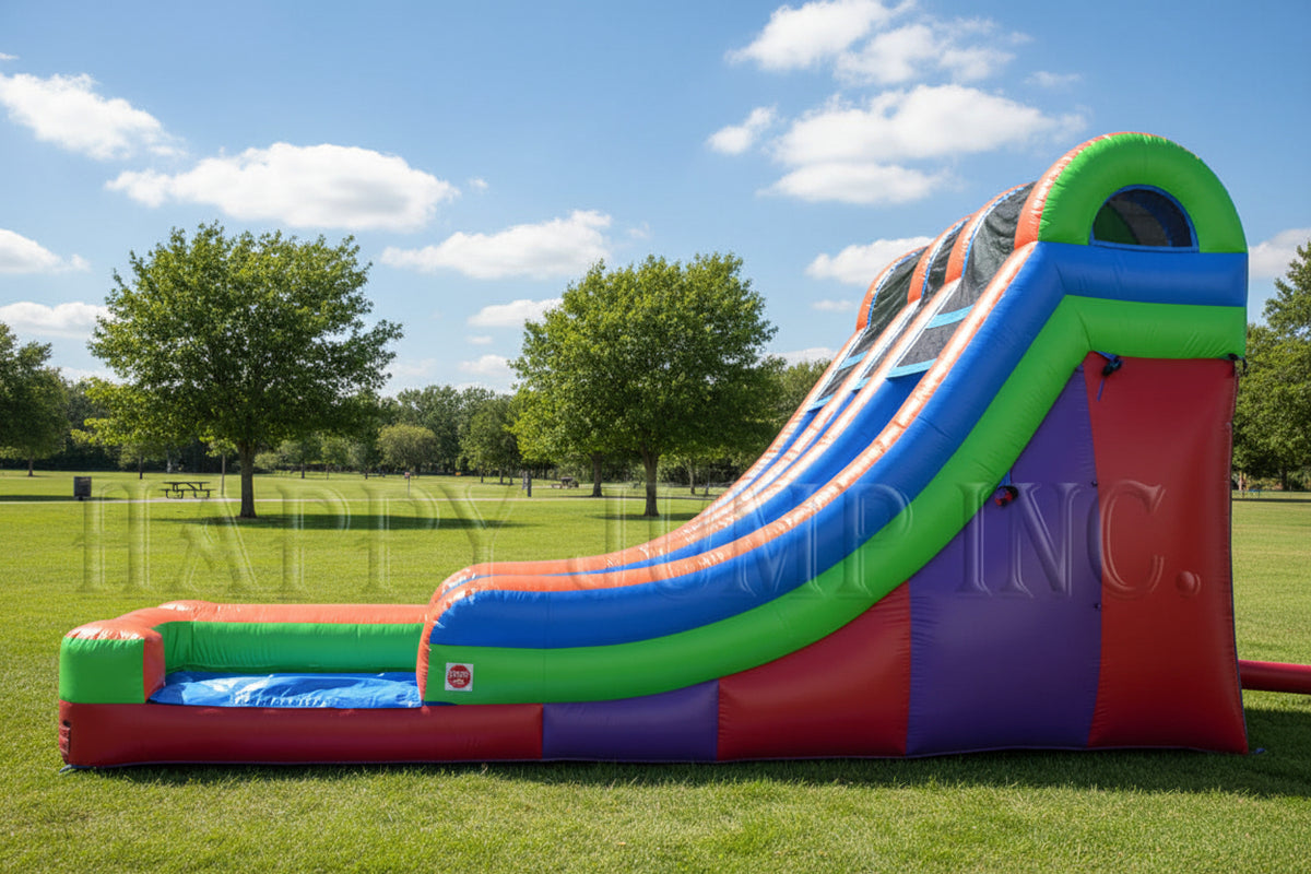 Wild Splash Inflatable 18' Wild Splash Wet & Dry | Commercial Inflatable Water Slide